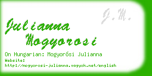 julianna mogyorosi business card